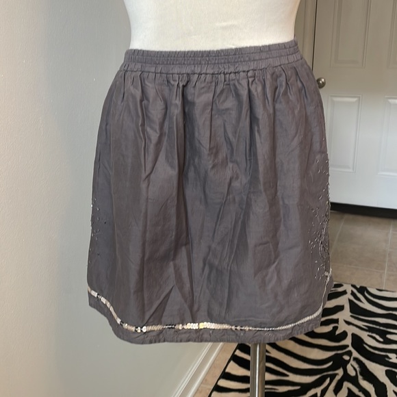 Gap Dark Grey Mini skirt with sequins size S ๐๐ป - Picture 6 of 8